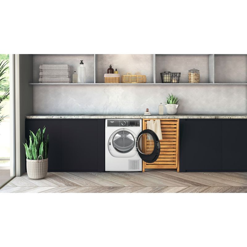 Hotpoint_Ariston Asciugabiancheria H8 D94WB IT Bianco Lifestyle frontal open