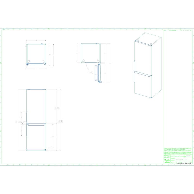 Hotpoint_Ariston-Combinazione-Frigorifero-Congelatore-Libera-installazione-HA8-SN1E-X-Argento-2-porte-Technical-drawing