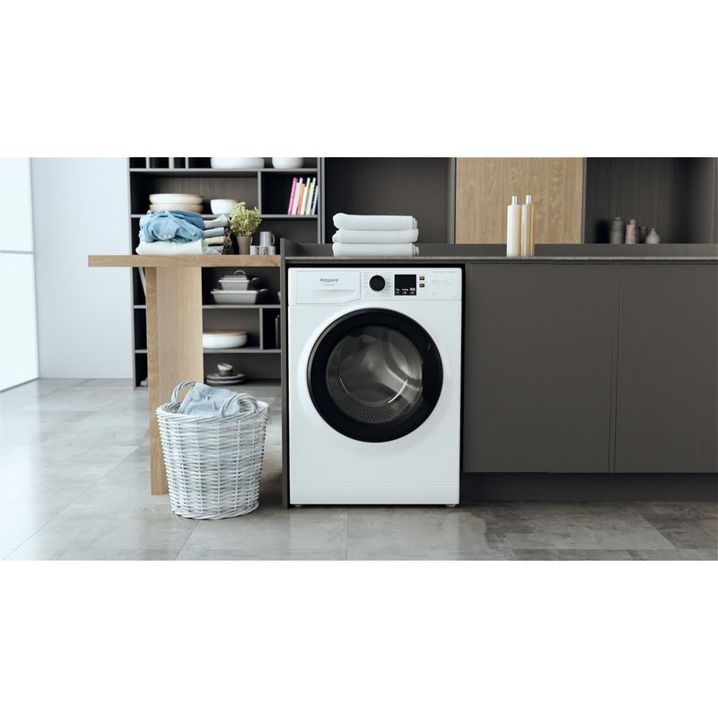 Hotpoint_Ariston Lavabiancheria Libera installazione NF1046WK IT Bianco Carica frontale A Lifestyle frontal