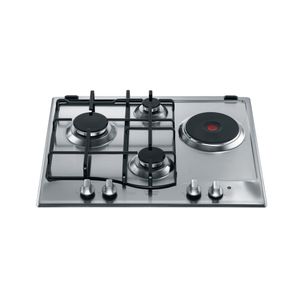 Piano cottura Hotpoint: 3 fuochi, 1 piastra elettrica, 1 piastre elettriche,  - PC 631 X /HA