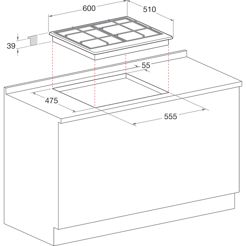 Hotpoint_Ariston-Piano-cottura-PC-631-X--HA-Inox-Misto-Technical-drawing