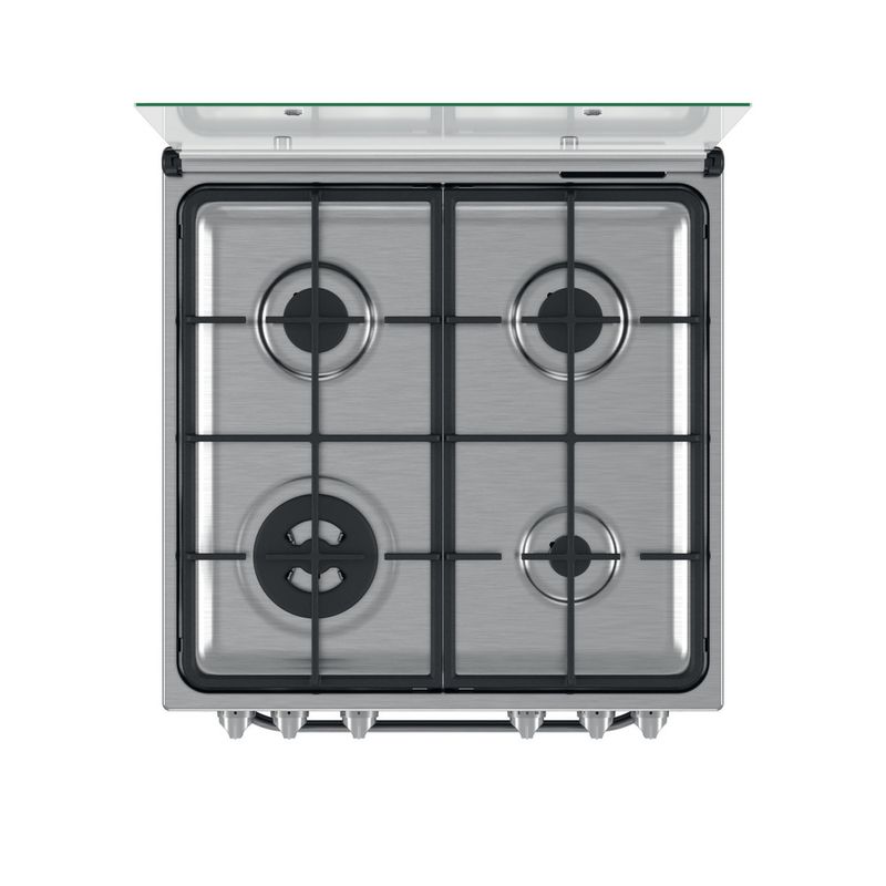 Cucina combinata 4 fuochi con forno elettrico 60x60cm inox Hotpoint ULTIMO  PEZZO!