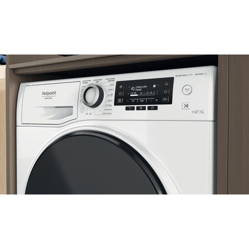 Hotpoint_Ariston Lavasciugabiancheria Libera installazione NDD 11726 DA IT Bianco Carica frontale Lifestyle control panel