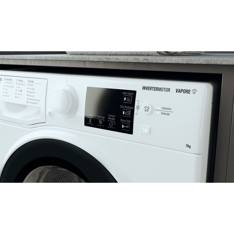 Hotpoint_Ariston Lavabiancheria Libera installazione RSSG R527 B IT Bianco Carica frontale B Lifestyle control panel