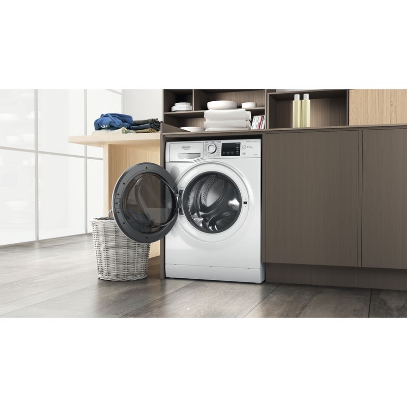 Hotpoint_Ariston Lavasciugabiancheria Libera installazione EU NDB R6369 WA IT Bianco Carica frontale Lifestyle perspective open