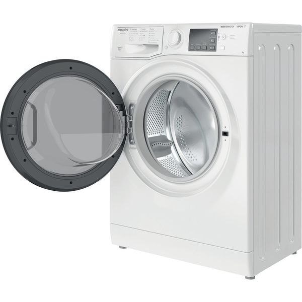 Hotpoint_Ariston Lavabiancheria Libera installazione RSSG 725 D IT Bianco Carica frontale B Perspective open