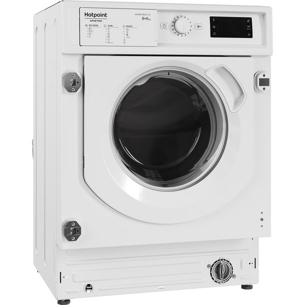 Hotpoint_Ariston Lavasciugabiancheria Da incasso BI WDHG 861485 EU Bianco Carica frontale Perspective