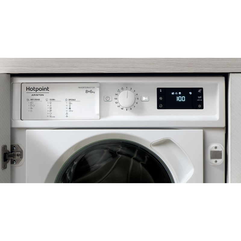 Hotpoint_Ariston Lavasciugabiancheria Da incasso BI WDHG 861485 EU Bianco Carica frontale Control panel