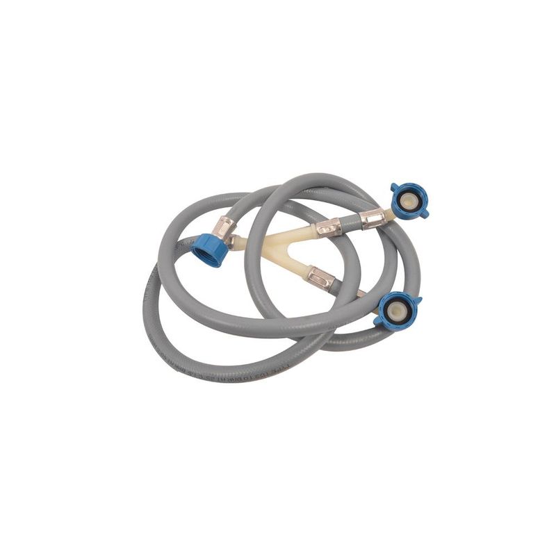 COPPIA TUBO FLESSIBILE 60CM TUBI ACQUA CALDA E FREDDA CALDAIA 1/2X1/2 02074