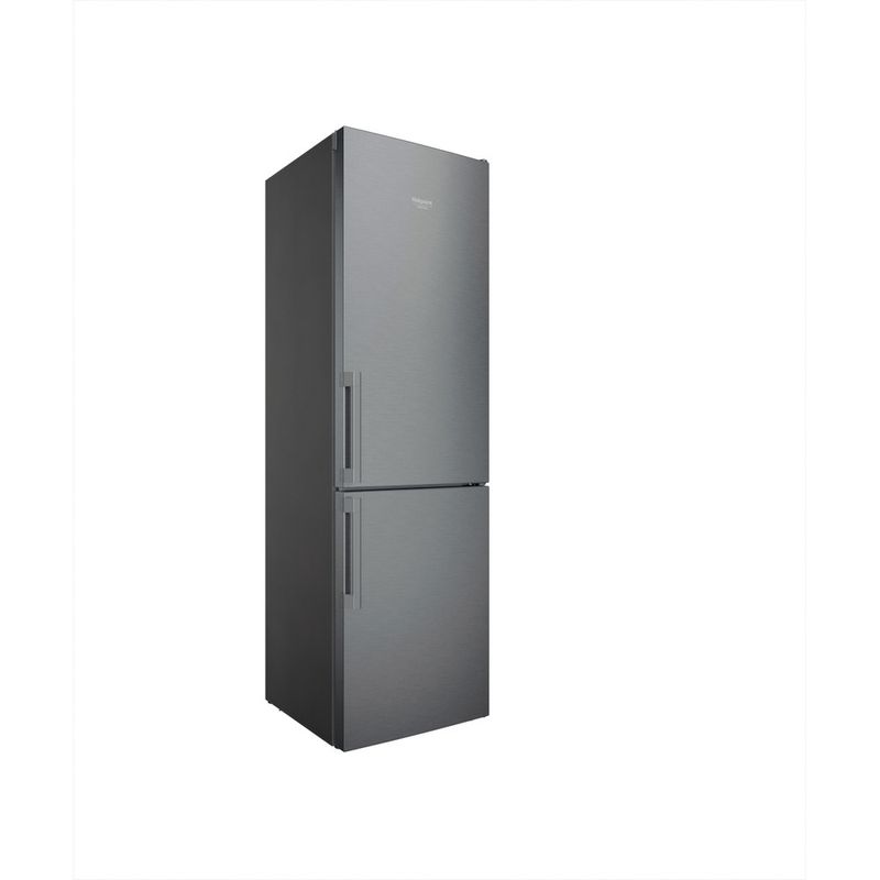 Hotpoint_Ariston Combinazione Frigorifero/Congelatore Libera installazione HAFC9 TA44SX H Saturn Steel 2 porte Perspective