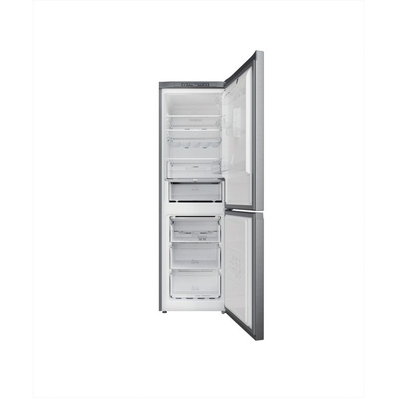 Hotpoint_Ariston Combinazione Frigorifero/Congelatore Libera installazione HAFC8 TA33SX Saturn Steel 2 porte Frontal open
