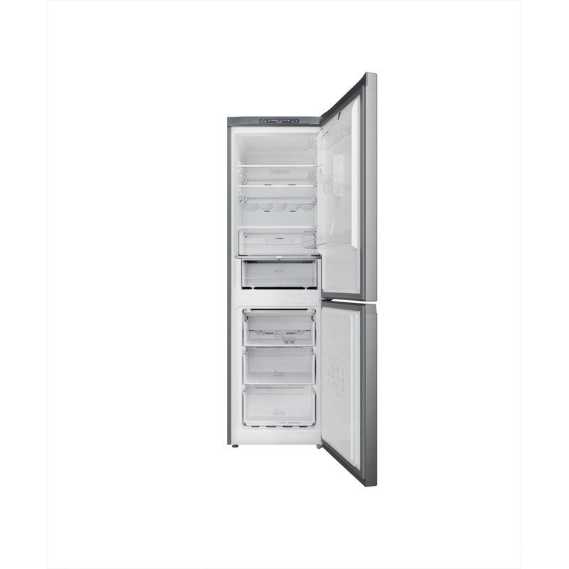 Hotpoint_Ariston Combinazione Frigorifero/Congelatore Libera installazione HAFC8 TA33SX Saturn Steel 2 porte Frontal open