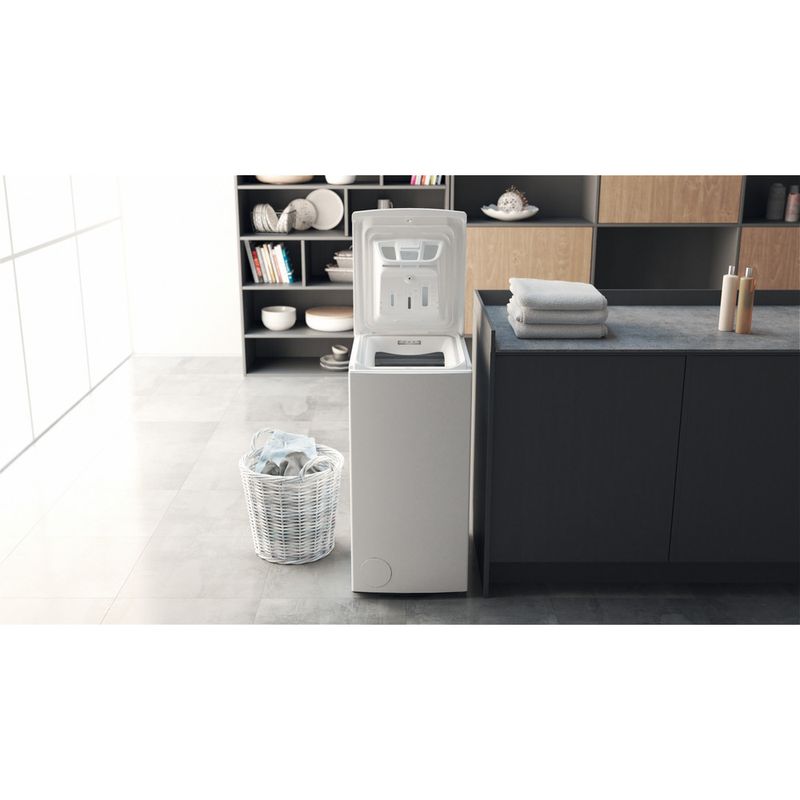 Hotpoint_Ariston Lavabiancheria Libera installazione EU TL R4256BS IT Bianco Carica dall'altro C Lifestyle frontal open