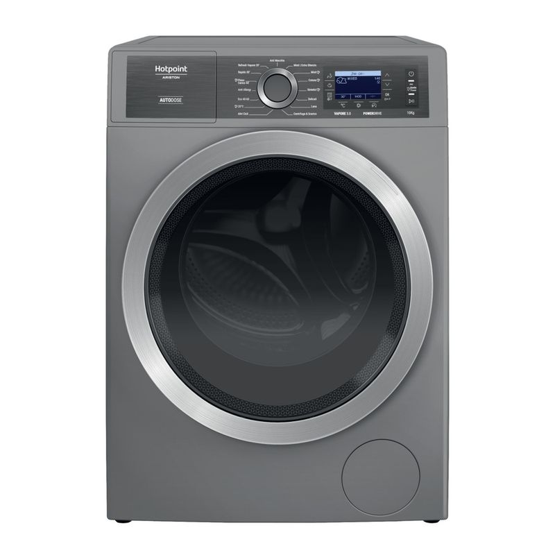 Hotpoint_Ariston Lavabiancheria Libera installazione H8 09ADS GPOWER IT Argento Carica frontale A Frontal