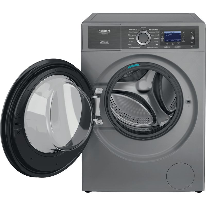 Hotpoint_Ariston Lavabiancheria Libera installazione H8 09ADS GPOWER IT Argento Carica frontale A Frontal open