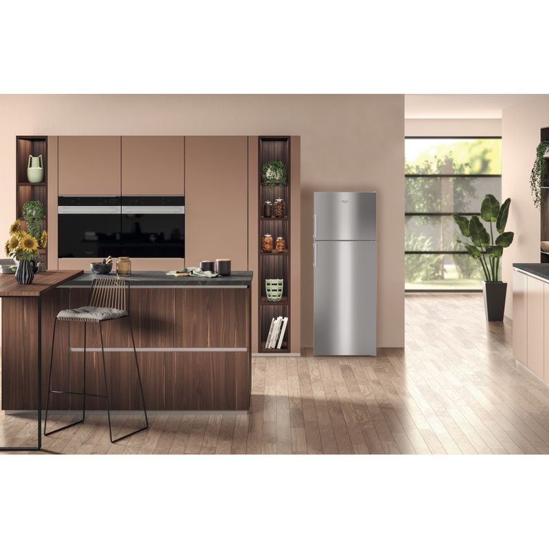 Hotpoint_Ariston Combinazione Frigorifero/Congelatore Libera installazione HAT70I 932 S DC New Alu 2 porte Lifestyle frontal