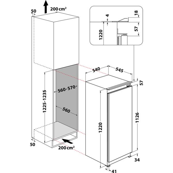 Hotpoint_Ariston-Frigorifero-Da-incasso-S-12-A1-D-HA-2-Inox-Technical-drawing