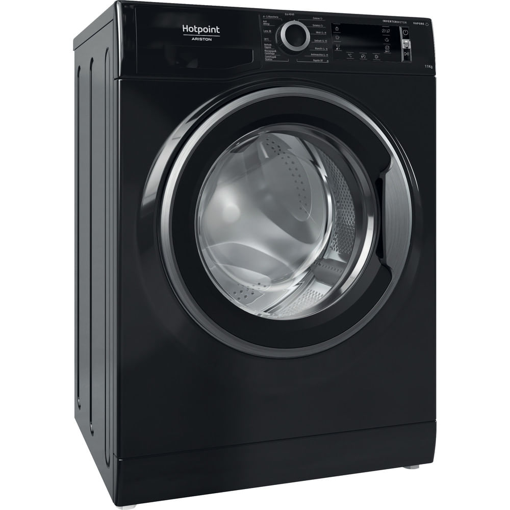 Hotpoint Ariston NBT 116 BLACK IT Lavatrice Carica Frontale 11 KG 1400 Giri/min Classe A (Nero)