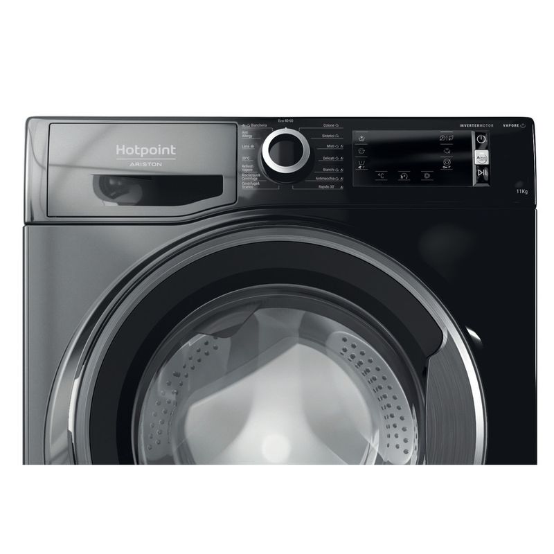 Hotpoint_Ariston Lavabiancheria Libera installazione NBT 116 BLACK IT Nero Carica frontale A Control panel