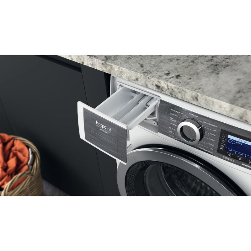 Hotpoint_Ariston Lavabiancheria Libera installazione H6 08 GPOWER IT Bianco Carica frontale A Drawer