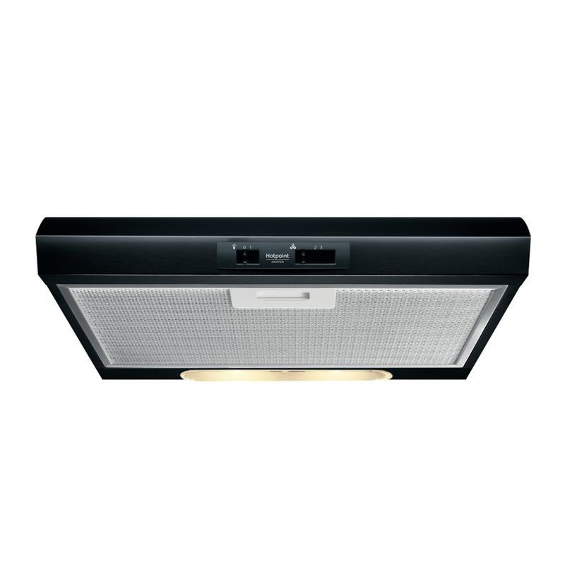 Hotpoint_Ariston Cappa Da incasso HSLMO 65F LS K Nero Da incasso Meccanico Frontal