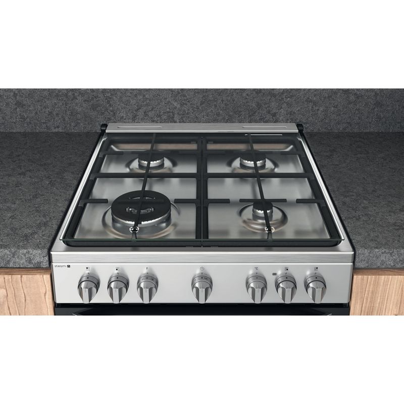 Hotpoint_Ariston Cucina con forno a doppia cavità HS68G8PHX/E/1 Inox GAS Lifestyle detail