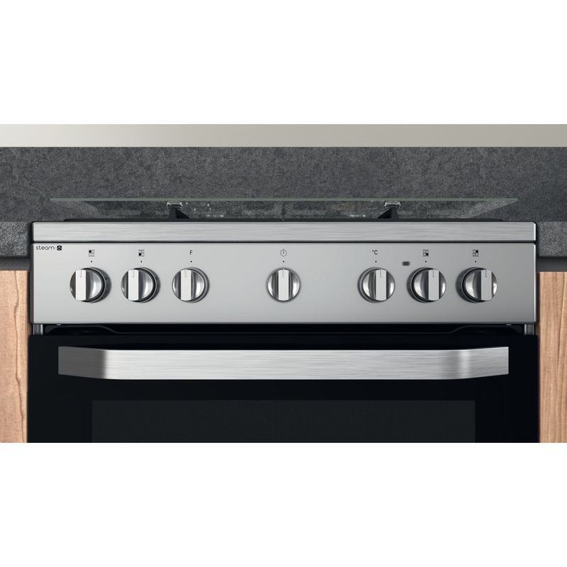 Hotpoint_Ariston Cucina con forno a doppia cavità HS68G8PHX/E/1 Inox GAS Control panel