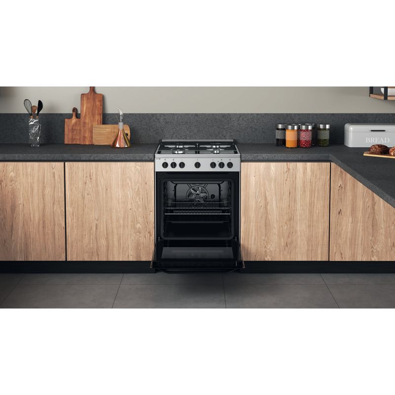 Hotpoint_Ariston Cucina con forno a doppia cavità HS68G5PHX/E/1 Inox GAS Lifestyle detail