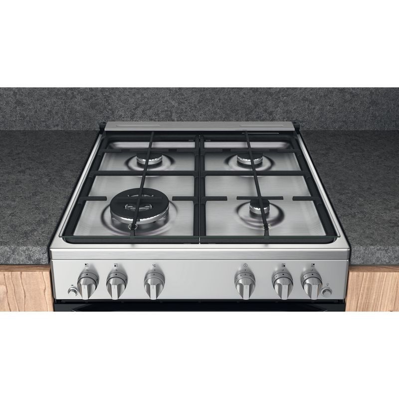 Hotpoint_Ariston Cucina con forno a doppia cavità HS67G2PMX/IT/1 Inox GAS Lifestyle detail