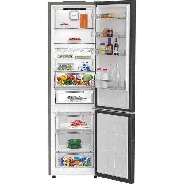 Hotpoint Combinazione Frigorifero/Congelatore Libera installazione HPK 25403 XBR6E Pet Inox 2 porte Lifestyle frontal open