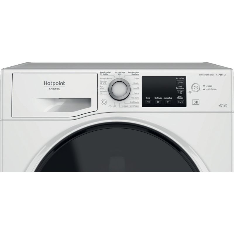 Hotpoint-Ariston-Lavasciugabiancheria-Libera-installazione-NDB-964489-WDA-IT-Bianco-Carica-frontale-Control-panel