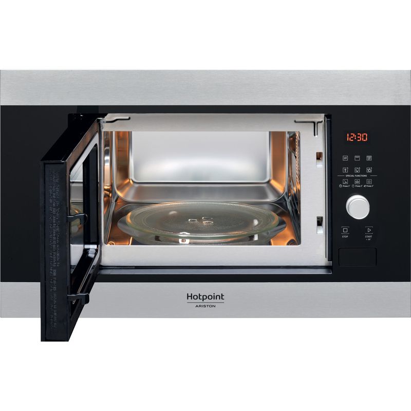 Hotpoint_Ariston-Microonde-Da-incasso-MF20G-IX-HA-Inox-Elettronico-20-Microonde---grill-800-Frontal-open