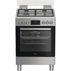 Hotpoint Cucina con forno a doppia cavità H6G5LMX Inox GAS Frontal