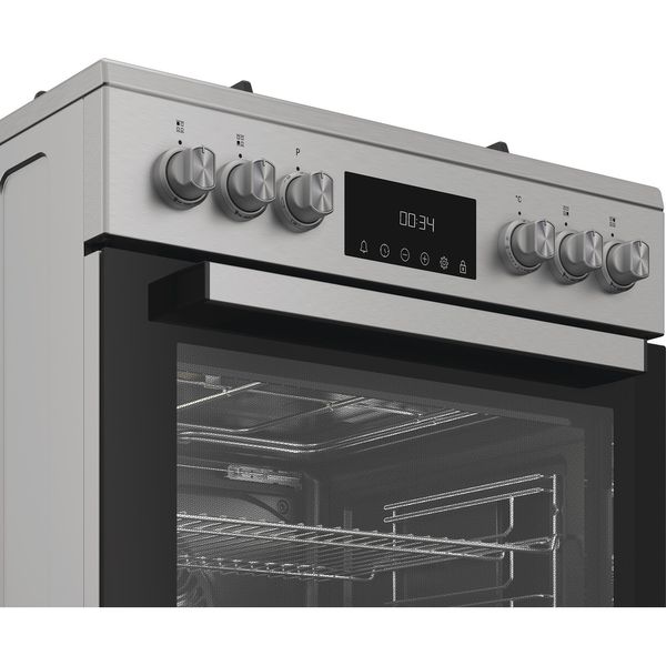 Hotpoint Cucina con forno a doppia cavità H6G5LMX Inox GAS Control panel