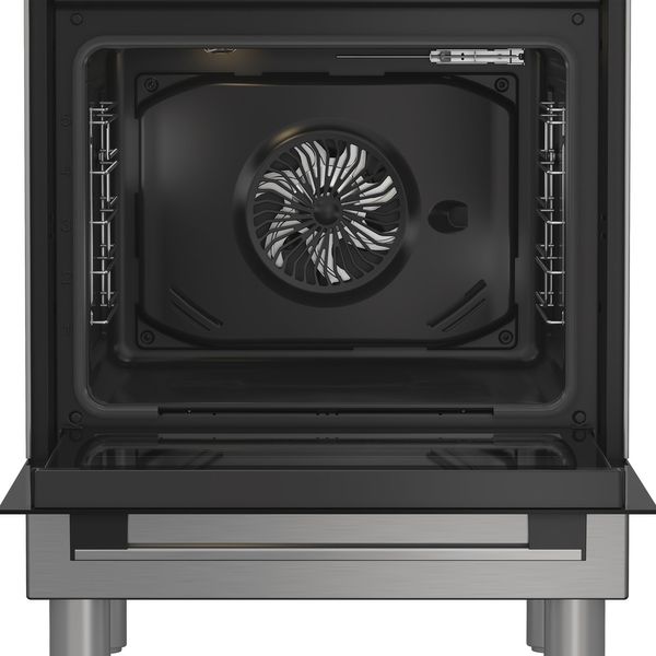 Hotpoint Cucina con forno a doppia cavità H6G8LMSAWX Inox GAS Frontal open
