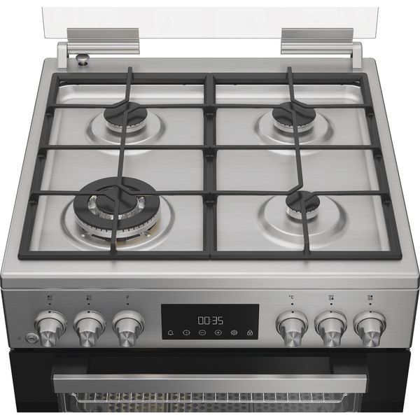 Hotpoint Cucina con forno a doppia cavità H6G8LMSAWX Inox GAS Heating element