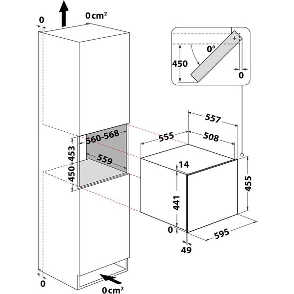 Hotpoint_Ariston-Conservazione-del-vino-Da-incasso-HAW45S2B-Nero-Technical-drawing