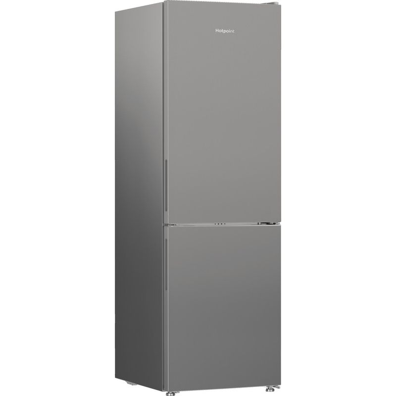 Hotpoint_Ariston-Combinazione-Frigorifero-Congelatore-Libera-installazione-HPKH-1361-S4E-Argento-2-porte-Perspective