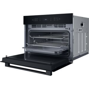 Hotpoint_Ariston Microonde Da incasso HACW7O7HTSBUK Nero Elettronico 53 Microonde combinato 950 Perspective open