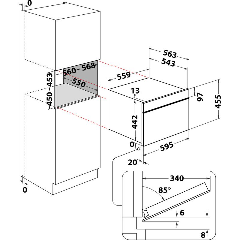 Hotpoint_Ariston-Microonde-Da-incasso-HACW7O7HTSBUK-Nero-Elettronico-53-Microonde-combinato-950-Technical-drawing