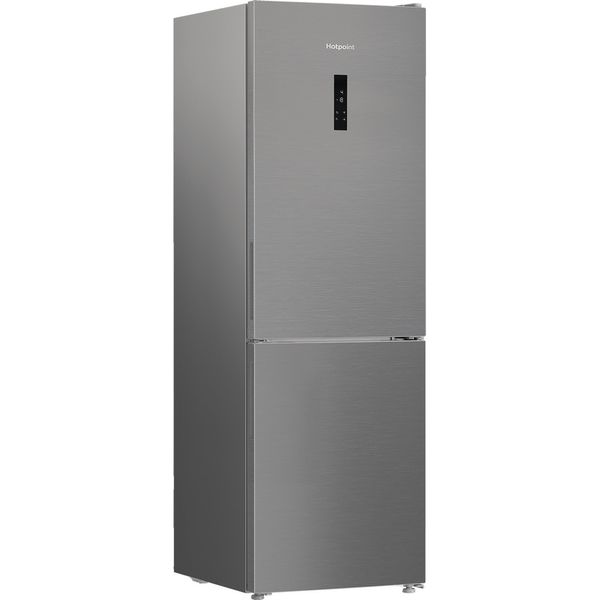 Hotpoint Combinazione Frigorifero/Congelatore A libera installazione HPK 26362 XP4E Argento 2 porte Perspective