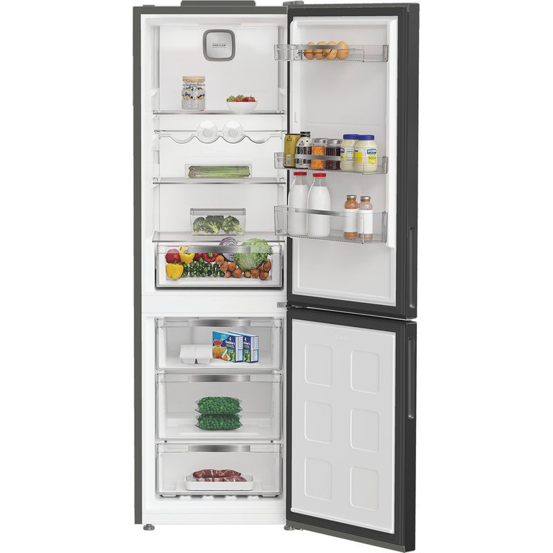 Hotpoint-Combinazione-Frigorifero-Congelatore-A-libera-installazione-HPK-26363-XBR5E-Nero-2-porte-Lifestyle-frontal-open