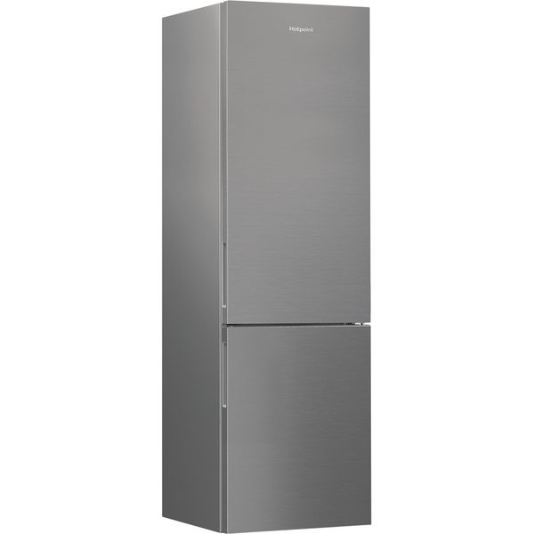 Hotpoint Combinazione Frigorifero/Congelatore A libera installazione HPK 25403 XP5E1 Argento 2 porte Perspective