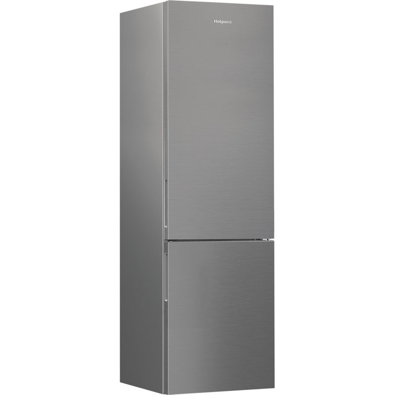 Hotpoint-Combinazione-Frigorifero-Congelatore-A-libera-installazione-HPK-25403-XP5E1-Argento-2-porte-Perspective