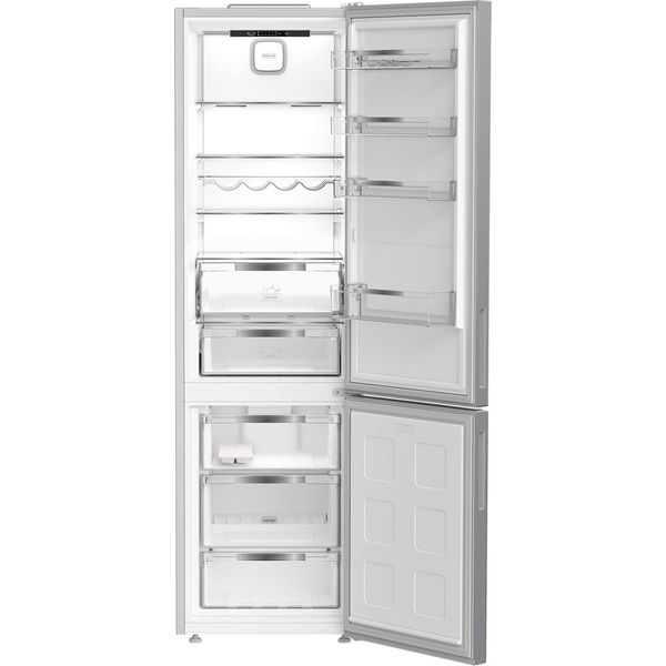 Hotpoint Combinazione Frigorifero/Congelatore A libera installazione HPK 25403 XP5E1 Argento 2 porte Frontal open