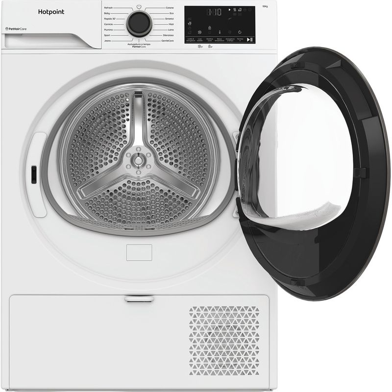 Hotpoint-Asciugabiancheria-HPT-104D-BS-IT-Bianco-Frontal-open
