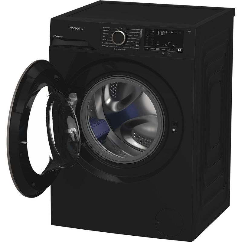 Hotpoint-Lavabiancheria-A-libera-installazione-HB-103B-CARE-IT-Nero-Carica-frontale-A-Perspective-open