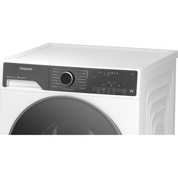 Hotpoint Lavabiancheria A libera installazione HB 93B CARE IT Nero Carica frontale A Lifestyle control panel