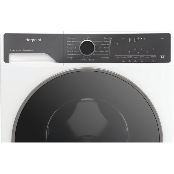 Hotpoint Lavabiancheria A libera installazione HB 93B CARE IT Nero Carica frontale A Control panel