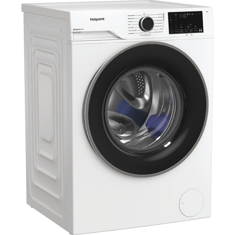 Hotpoint-Lavabiancheria-A-libera-installazione-HB-93-CARE-IT-Bianco-Carica-frontale-A-Perspective